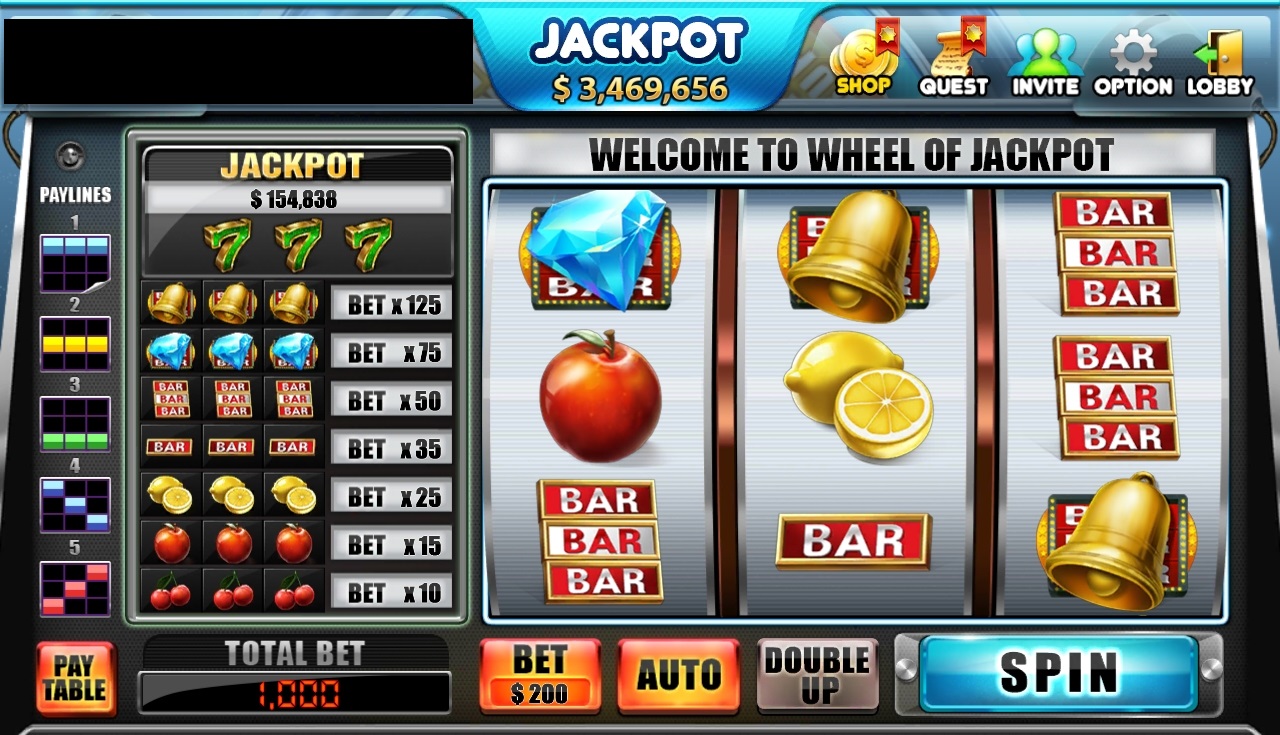 Just like a replica of the slot machines in Vegas, the Wheel of Jackpot Slo...